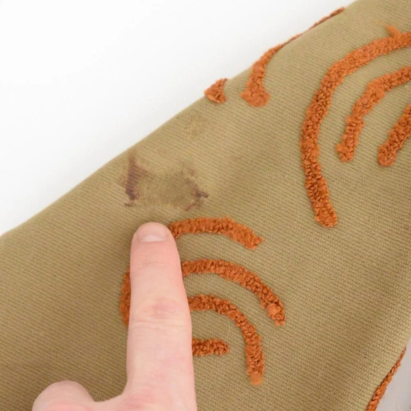 Vintage 90's Allure Tan & Black 100% Cotton Patchwork Brocade Button Up Jacket M - Picture 14 of 14